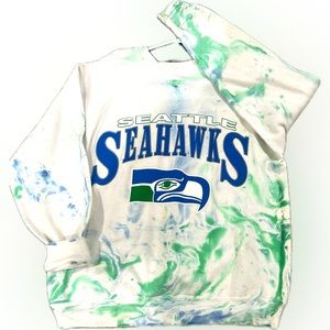 Seattle Seahawks vintage tie dye sweater